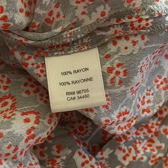 Rebecca Taylor Grey and Red Floral Open Back Dress❤️🤍❤️ - Picture 12 of 12